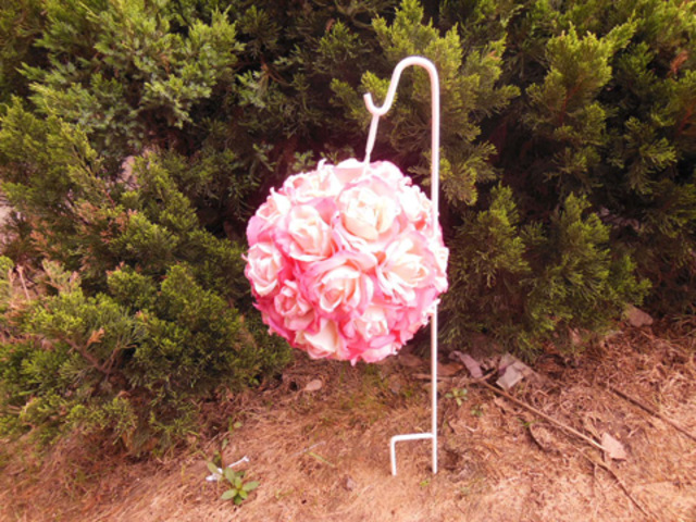 (image for) 4Pc HighQuality Garden Single Shepherd Hook Wedding Crook Holder